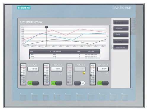 Siemens 6AV2123-2MB03-0AX0 KTP1200 Basic PN HMI Panel