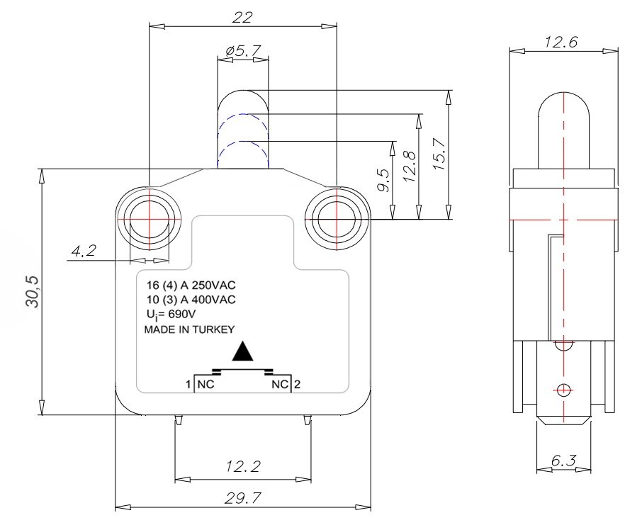 Pano Kapı Switch Anahtar Olculeri 